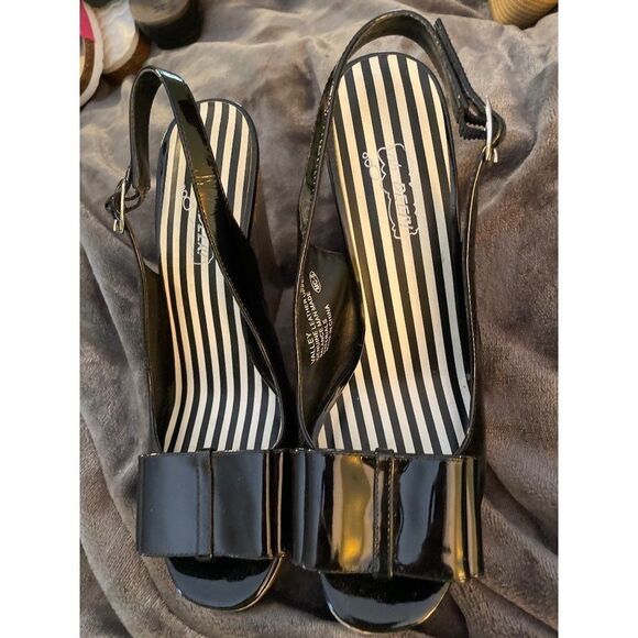 Oh Deer, Valley Style Patent Leather platform shoe 5" high heel size 8 - Picture 2 of 13